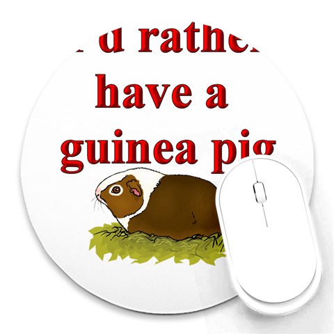 Guinea pig Round Mousepad from ArtsNow.com Front