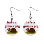 Guinea pig 1  Button Earrings