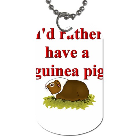 Guinea pig Dog Tag (One Side) from ArtsNow.com Front