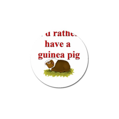 Guinea pig Golf Ball Marker (4 pack) from ArtsNow.com Front