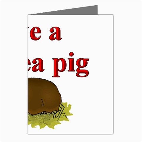 Guinea pig Greeting Cards (Pkg of 8) from ArtsNow.com Left