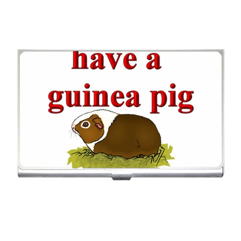 Guinea pig Business Card Holder from ArtsNow.com Front