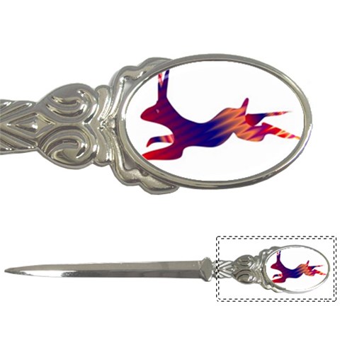 Racing rabbit Letter Opener from ArtsNow.com Front