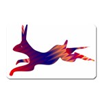 Racing rabbit Magnet (Rectangular)