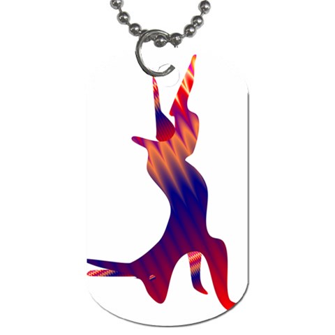 Racing rabbit Dog Tag (One Side) from ArtsNow.com Front