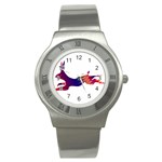 Racing rabbit Stainless Steel Watch