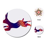 Racing rabbit Playing Cards (Round)