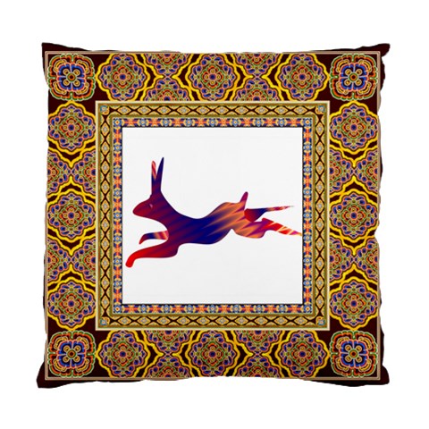Racing rabbit Cushion Case (Two Sides) from ArtsNow.com Front