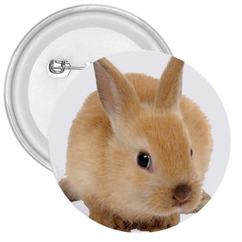 Cute bunny 3  Button from ArtsNow.com Front