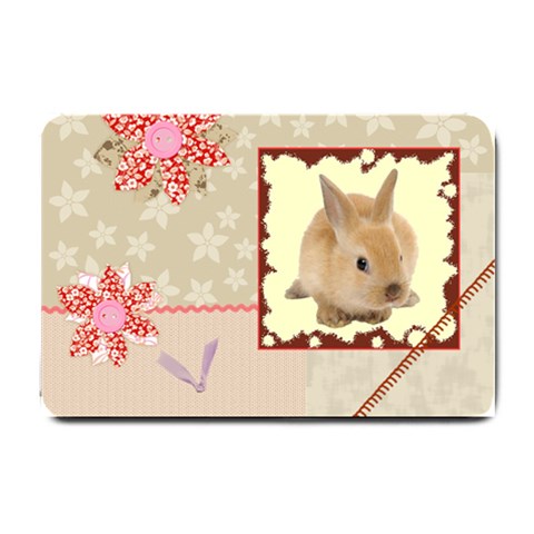 Cute bunny Small Doormat from ArtsNow.com 24 x16  Door Mat