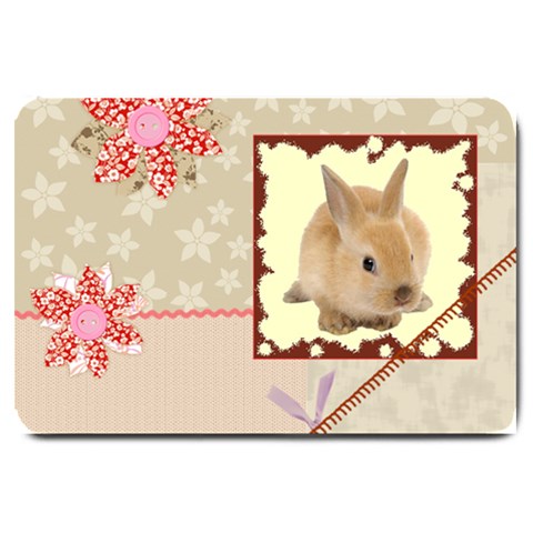 Cute bunny Large Doormat from ArtsNow.com 30 x20  Door Mat