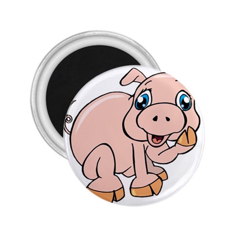 Piggy 2.25  Magnet from ArtsNow.com Front