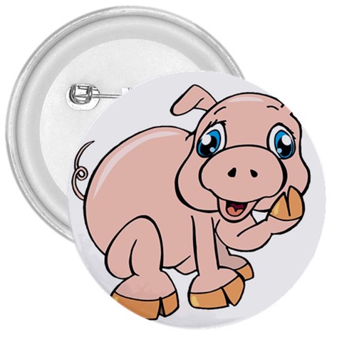 Piggy 3  Button from ArtsNow.com Front