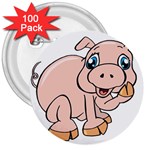 Piggy 3  Button (100 pack)