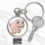 Piggy Nail Clippers Key Chain
