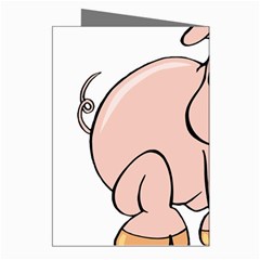Piggy Greeting Cards (Pkg of 8) from ArtsNow.com Right