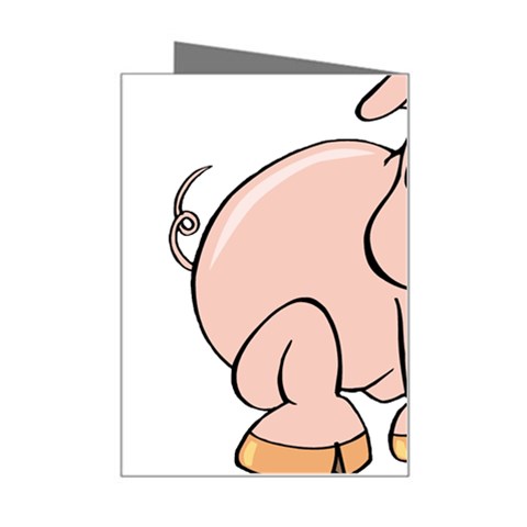 Piggy Mini Greeting Card from ArtsNow.com Right