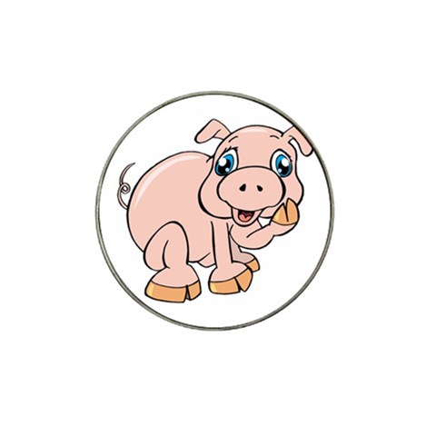Piggy Hat Clip Ball Marker (4 pack) from ArtsNow.com Front