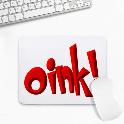 Oink Small Mousepad from ArtsNow.com Front