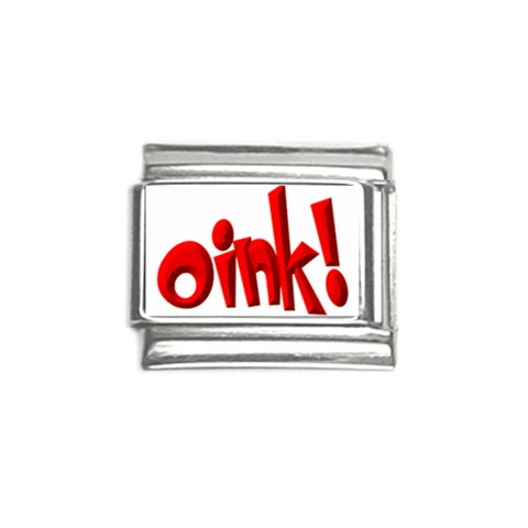 Oink Italian Charm (9mm) from ArtsNow.com Front