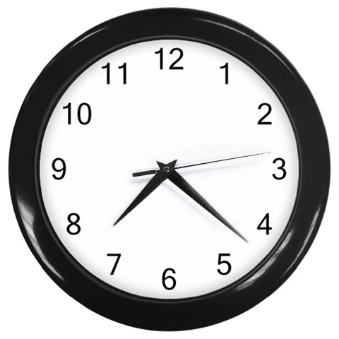 Oink Wall Clock (Black) from ArtsNow.com Front