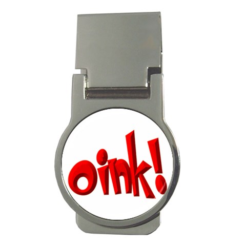 Oink Money Clip (Round) from ArtsNow.com Front
