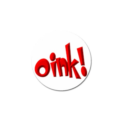 Oink Golf Ball Marker from ArtsNow.com Front