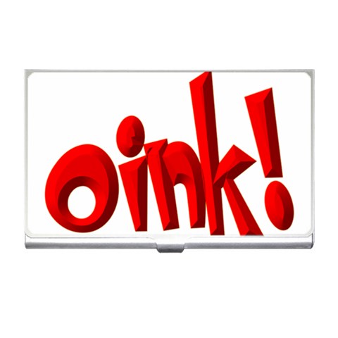 Oink Business Card Holder from ArtsNow.com Front