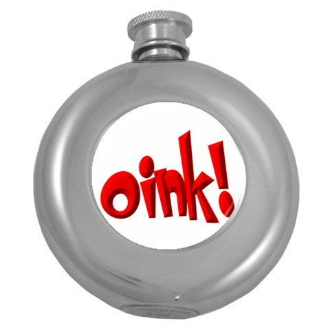 Oink Hip Flask (5 oz) from ArtsNow.com Front