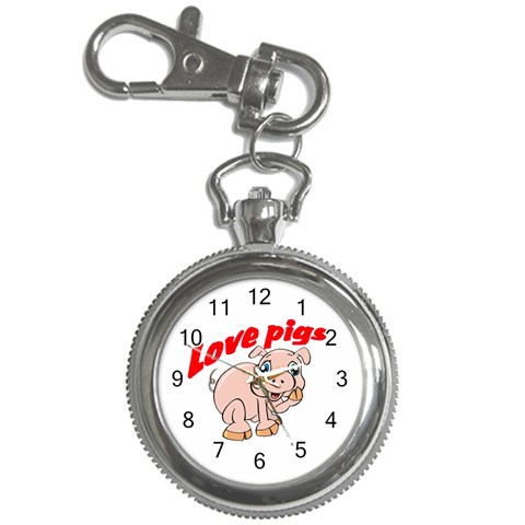 Love my pig Key Chain Watch from ArtsNow.com Front