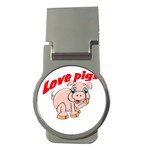 Love my pig Money Clip (Round)