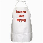 Love my pig BBQ Apron
