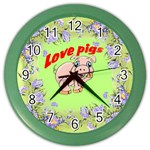 Love my pig Color Wall Clock