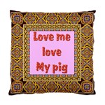 Love my pig Cushion Case (Two Sides)