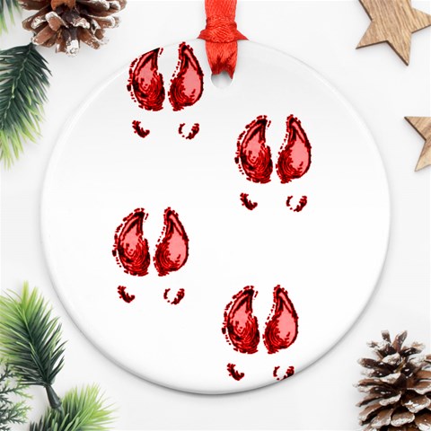 Trotters Ornament (Round) from ArtsNow.com Front