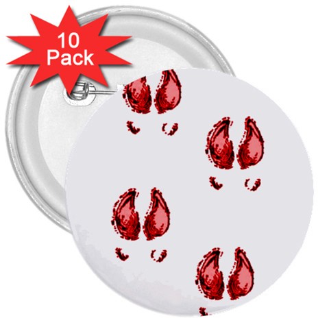 Trotters 3  Button (10 pack) from ArtsNow.com Front
