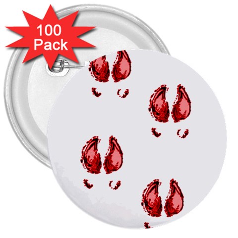 Trotters 3  Button (100 pack) from ArtsNow.com Front
