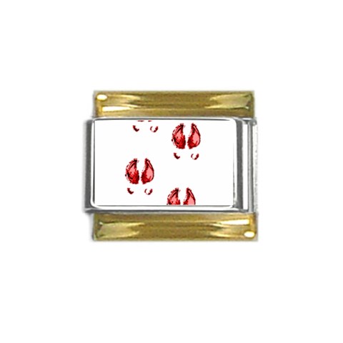 Trotters Gold Trim Italian Charm (9mm) from ArtsNow.com Front