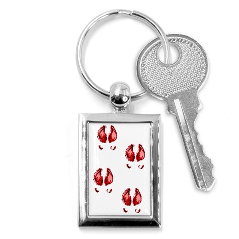 Trotters Key Chain (Rectangle) from ArtsNow.com Front