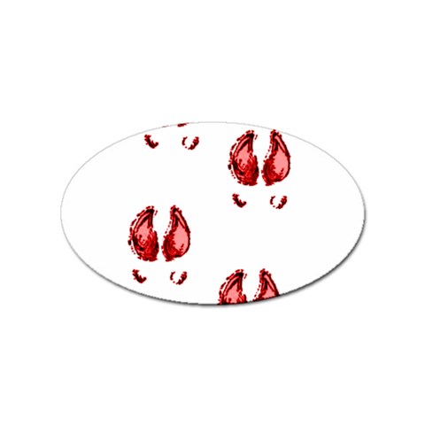 Trotters Sticker Oval (10 pack) from ArtsNow.com Front