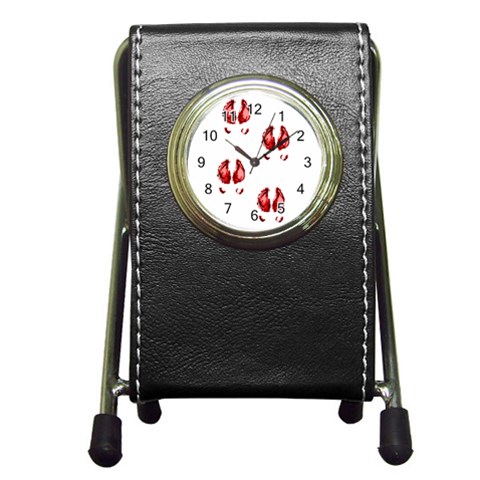 Trotters Pen Holder Desk Clock from ArtsNow.com Front