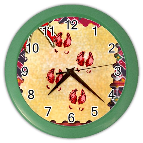 Trotters Color Wall Clock from ArtsNow.com Front