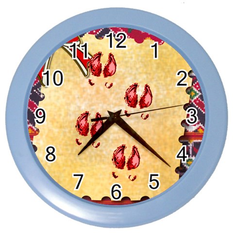 Trotters Color Wall Clock from ArtsNow.com Front