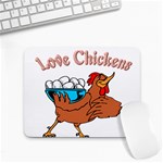 Love chickens Small Mousepad