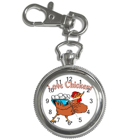 Love chickens Key Chain Watch from ArtsNow.com Front