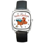Love chickens Square Metal Watch