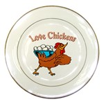 Love chickens Porcelain Plate
