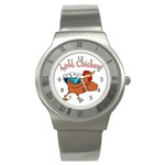 Love chickens Stainless Steel Watch