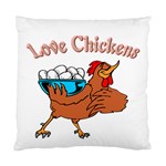 Love chickens Cushion Case (Two Sides)