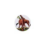 Drinking giraffe 1  Mini Magnet